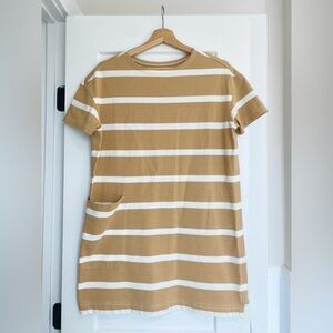 Everlane Oversized Mariner Dress Iced Coffee XXS